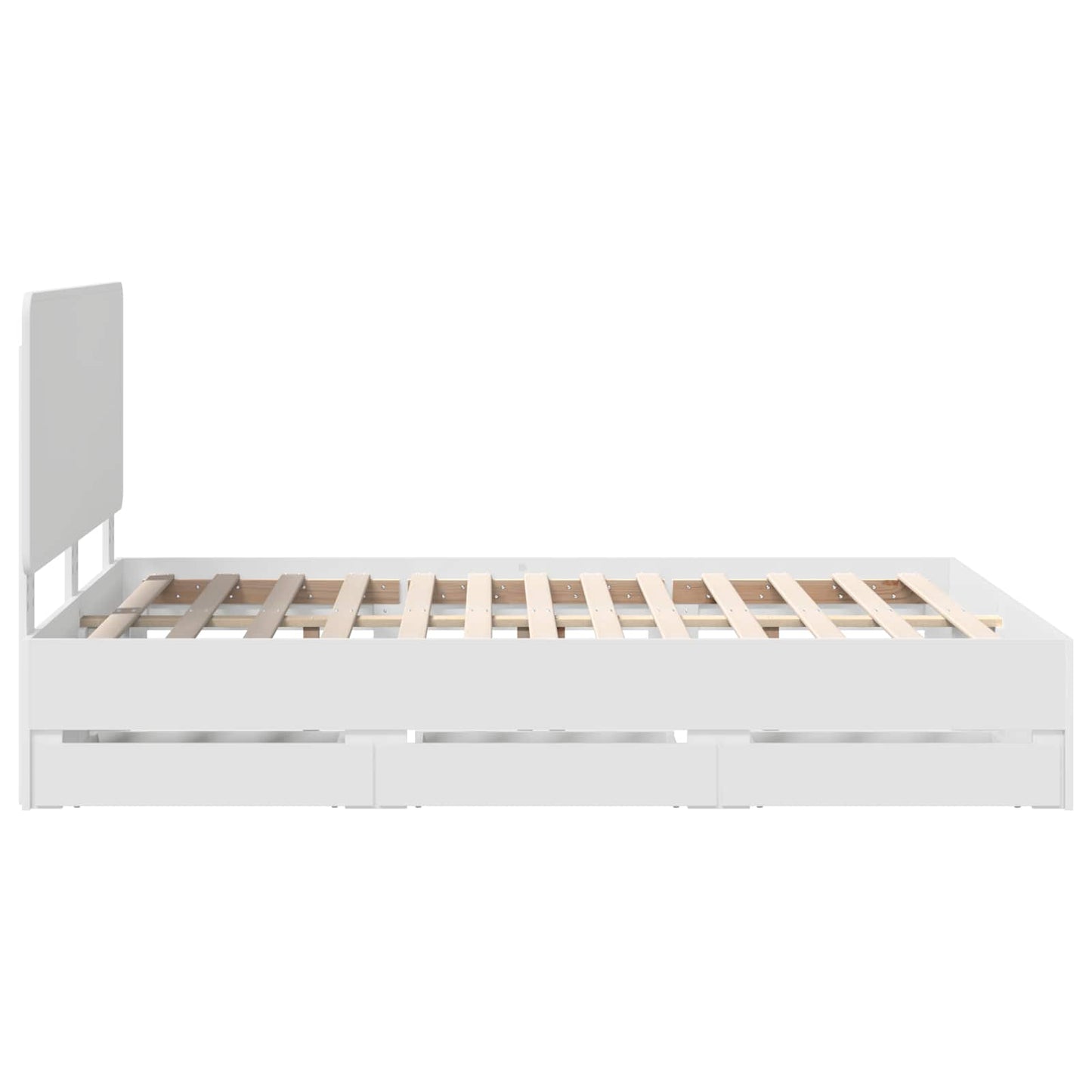 Struttura del letto Bianco 150 x 200 cm Legno Ingegnerizzato