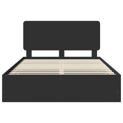 Struttura del letto Nero 150 x 200 cm Legno Ingegnerizzato