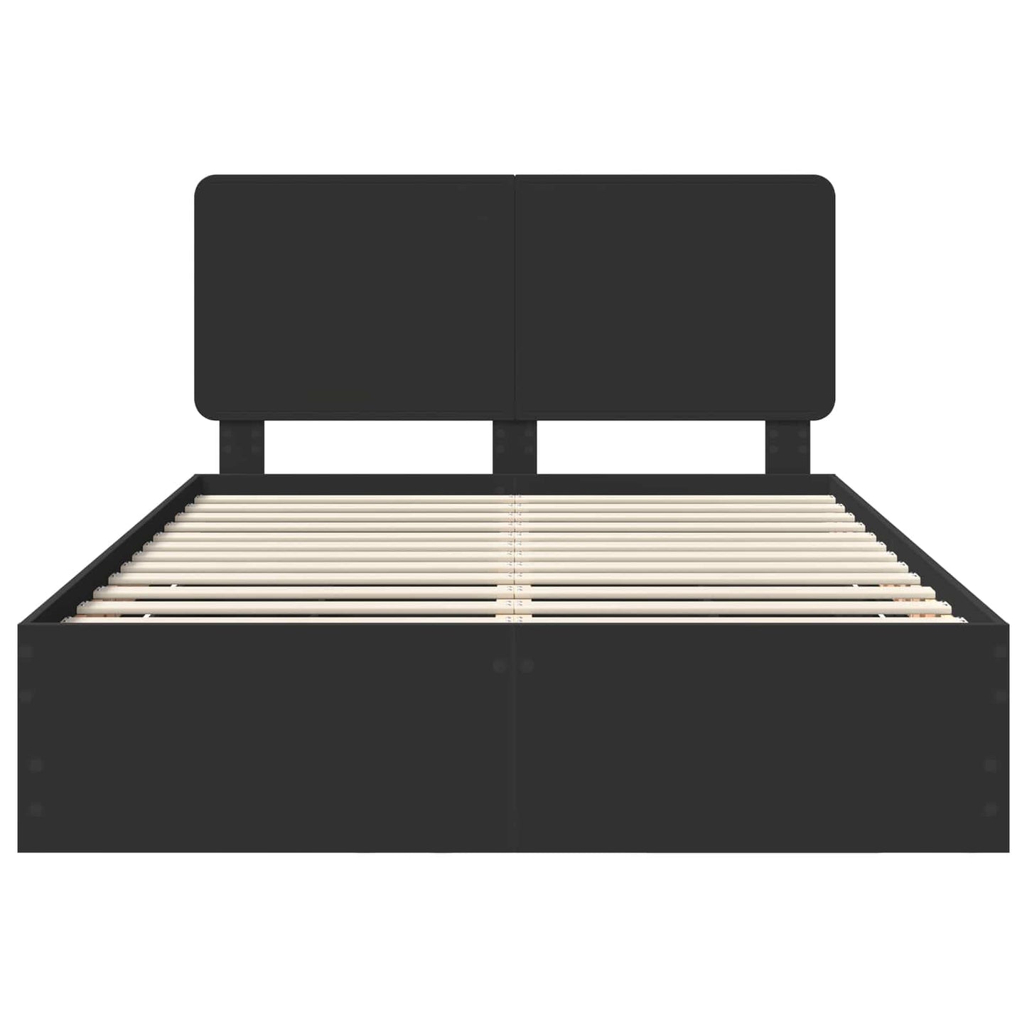 Struttura del letto Nero 140 x 190 cm Legno Ingegnerizzato | homemem39