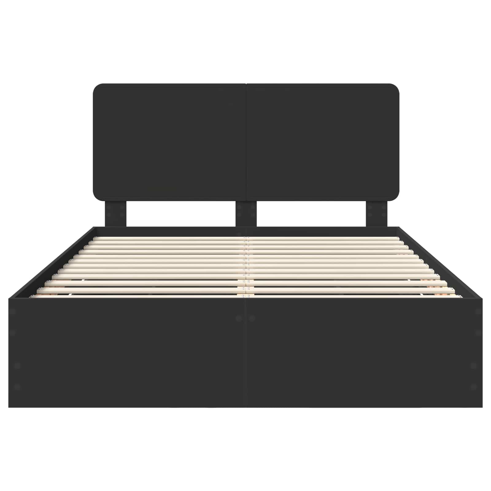 Struttura del letto Nero 140 x 190 cm Legno Ingegnerizzato | homemem39