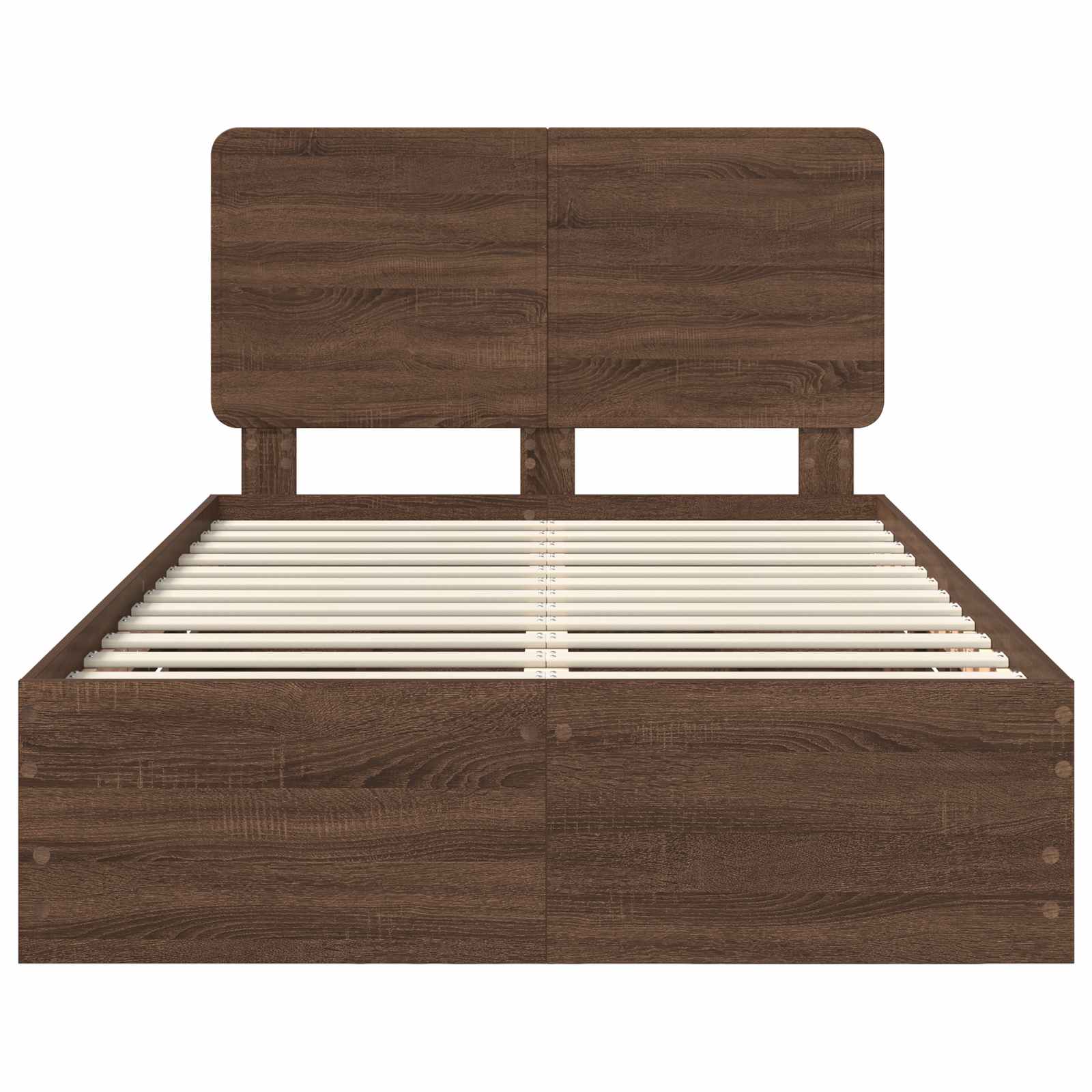 Struttura del letto con cassetto Rovere Marrone 135 x 190 cm | homemem39