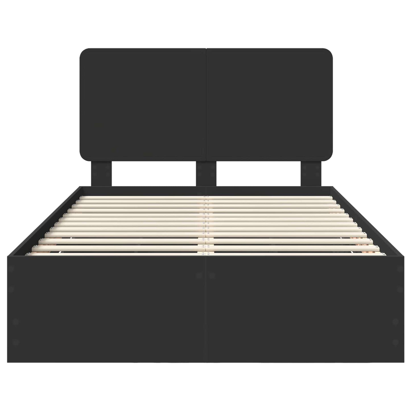 Struttura del letto Nero 120 x 190 cm Legno Ingegnerizzato | homemem39