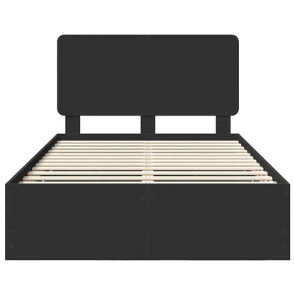 Struttura del letto Nero 120 x 190 cm Legno Ingegnerizzato | homemem39
