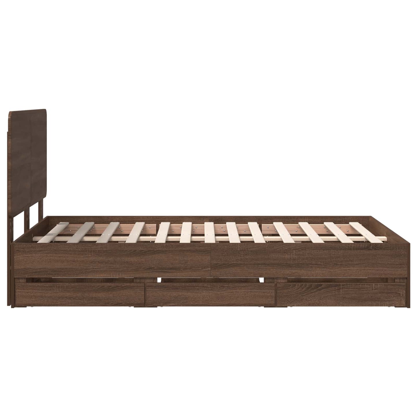 Struttura del letto con cassetto Rovere Marrone 120 x 190 cm | homemem39