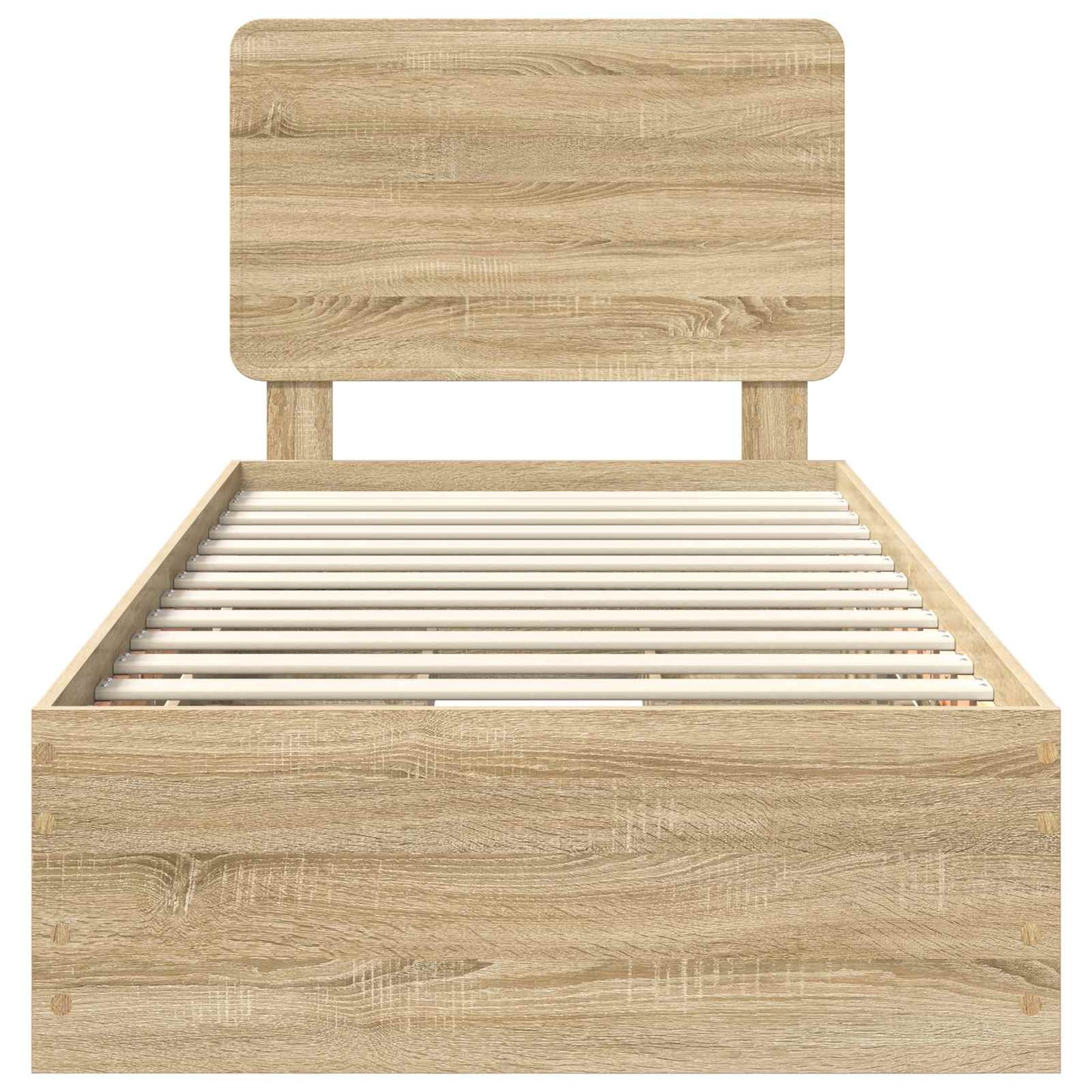 Struttura del letto con cassetto Rovere Sonoma 100 x 200 cm