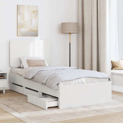 Struttura del letto Bianco 90 x 200 cm Legno Ingegnerizzato