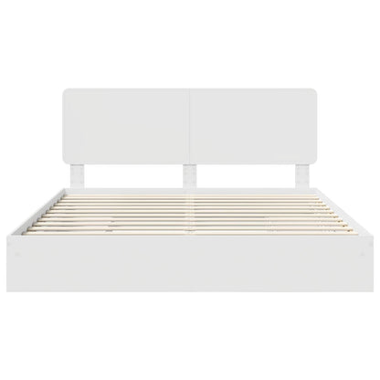 Letto con Contenitore Bianco 180 x 200 cm Legno multistrato | homemem39