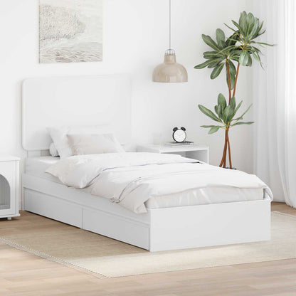 Letto con Contenitore Bianco 90 x 200 cm Legno multistrato | homemem39
