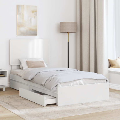 Letto con Contenitore Bianco 90 x 200 cm Legno multistrato | homemem39