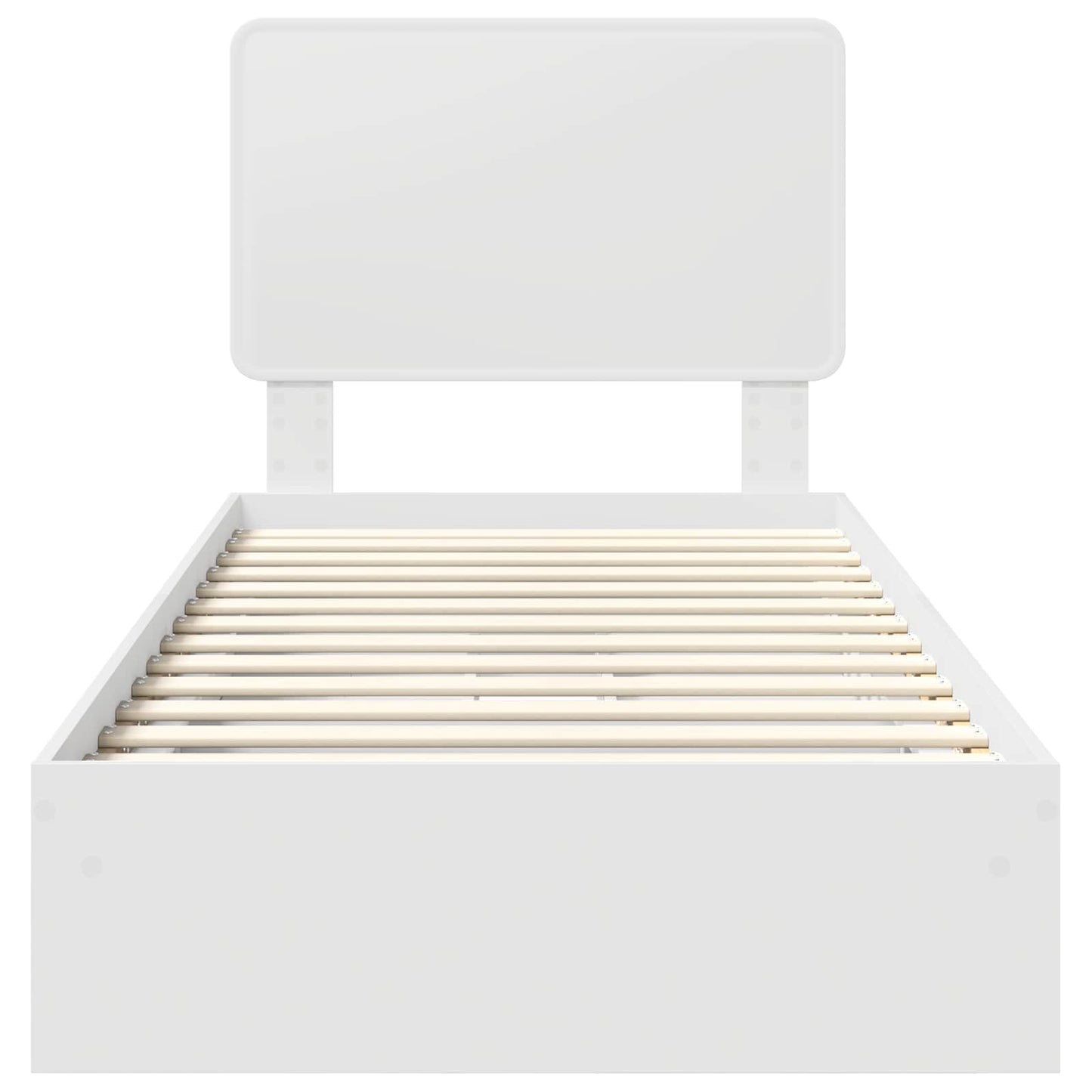 Letto con Contenitore Bianco 90 x 200 cm Legno multistrato | homemem39