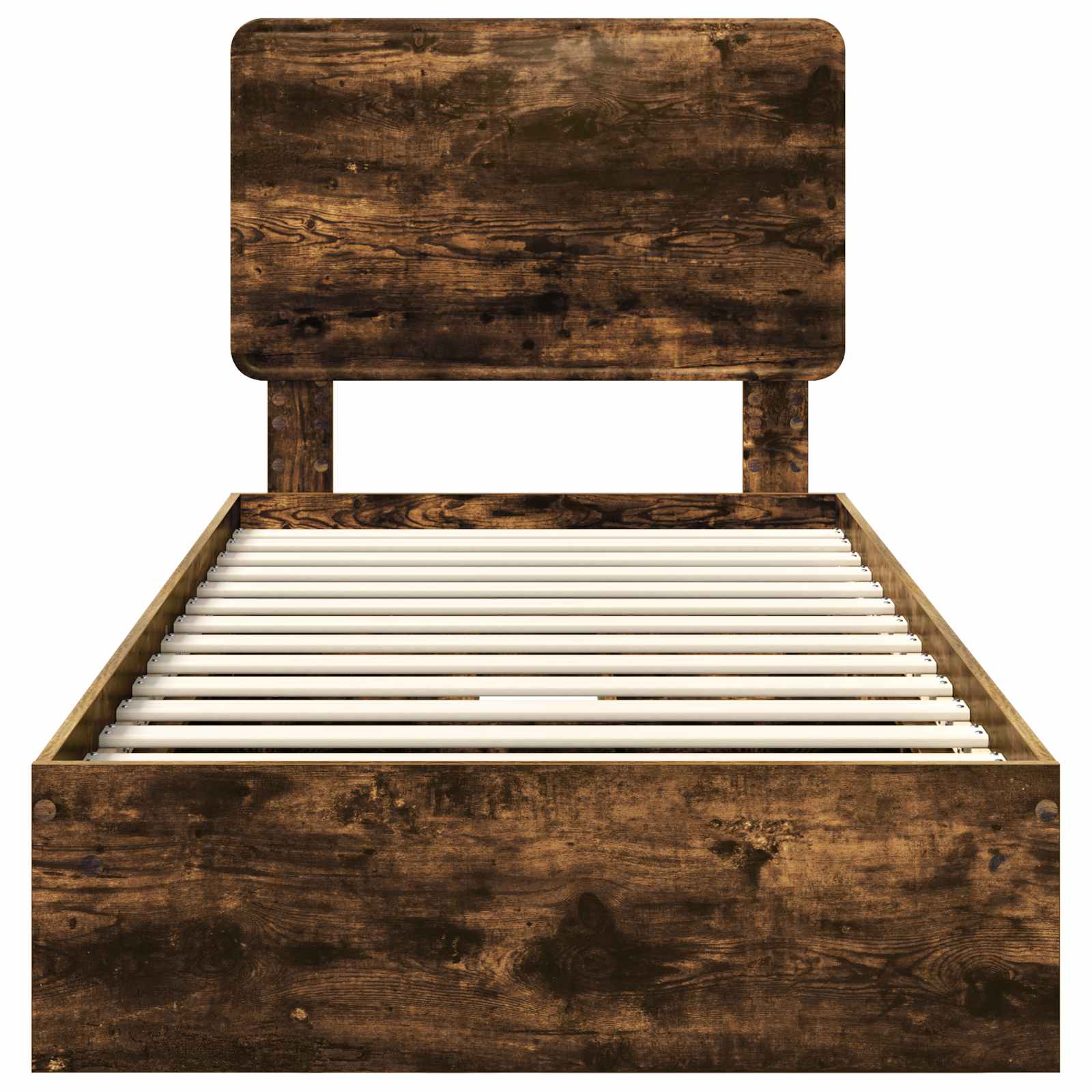 Letto con Contenitore Rovere fumé 90 x 190 cm Legno multistrato | homemem39