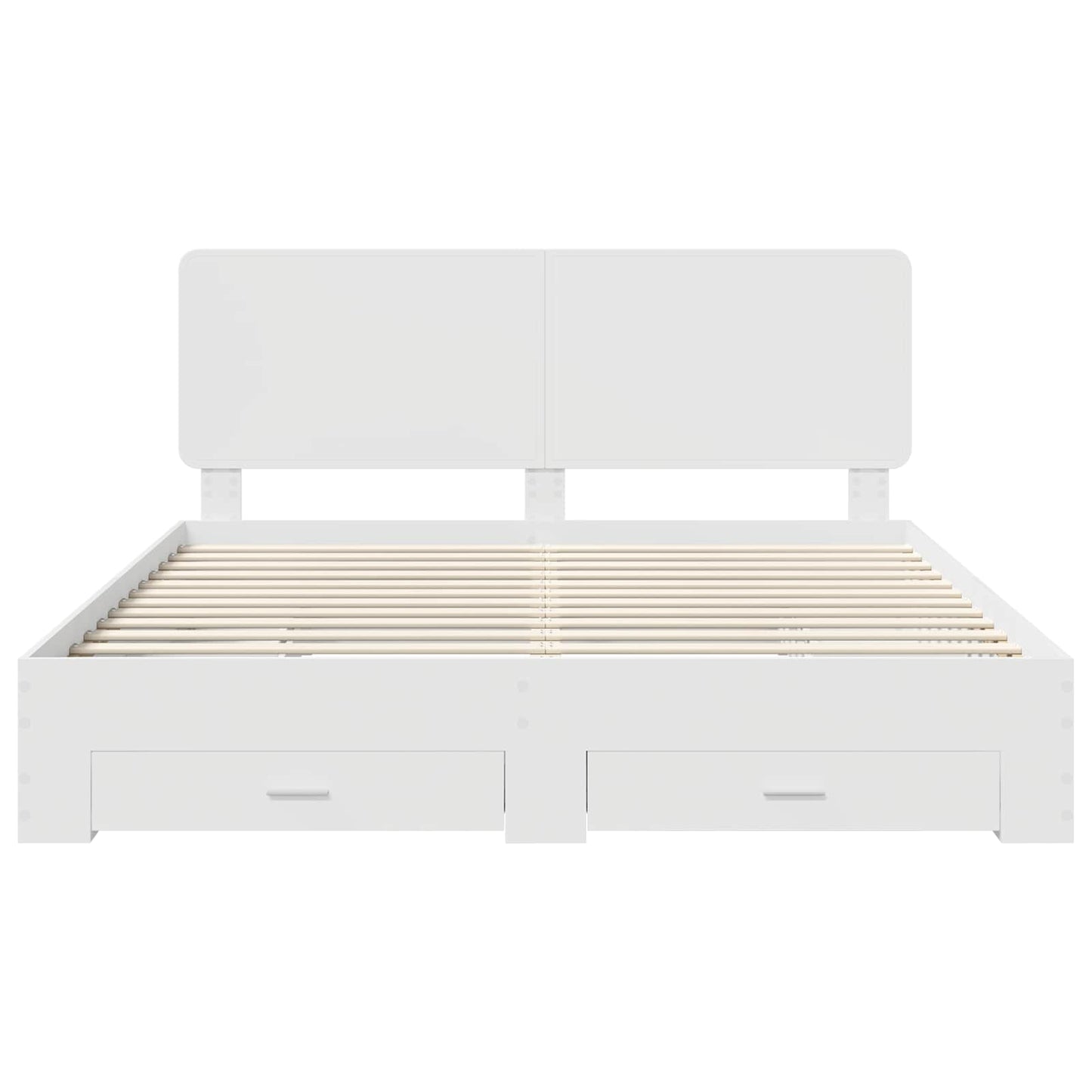 Struttura del letto Bianco 180 x 200 cm Legno multistrato | homemem39