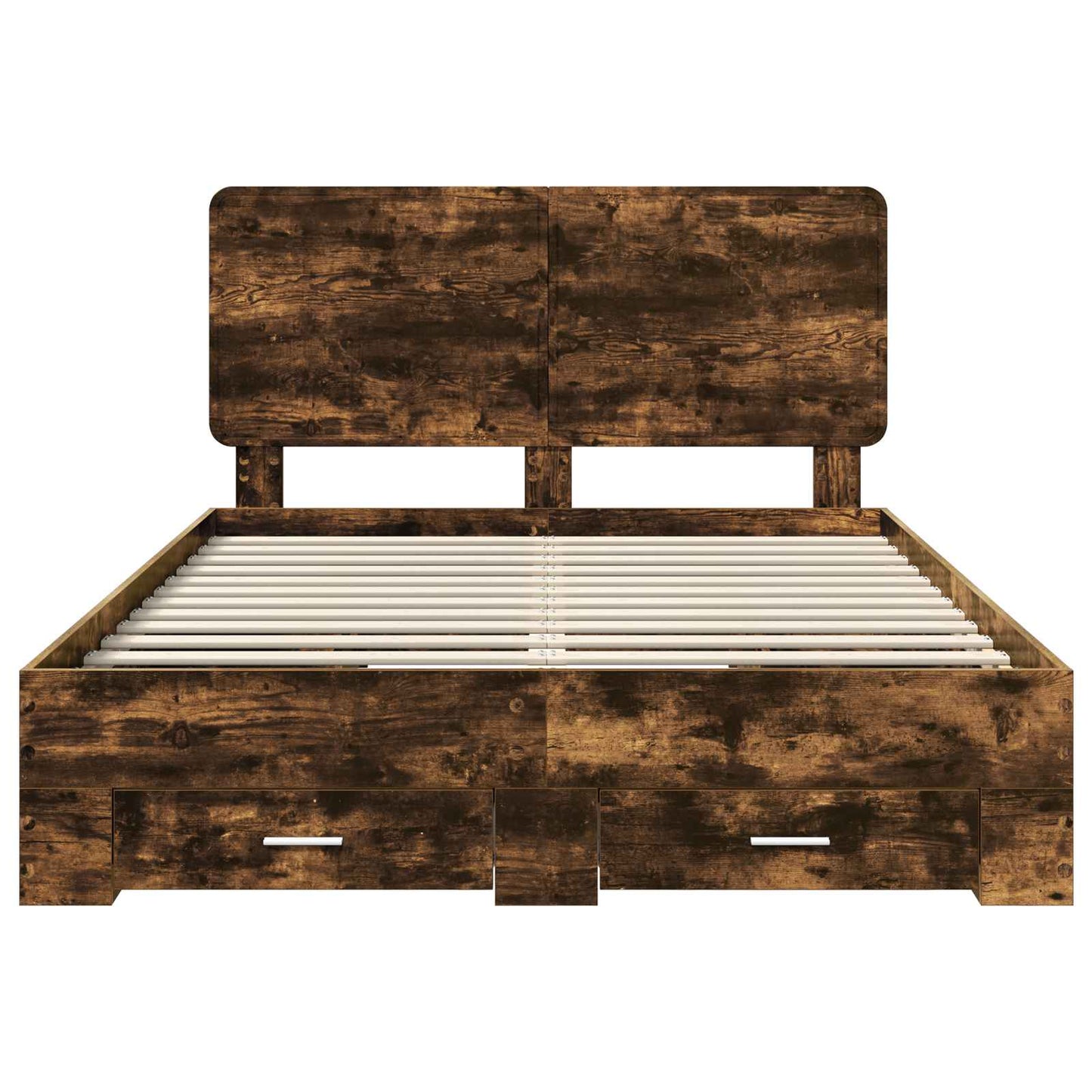 Struttura del letto Rovere fumé 140 x 200 cm Legno multistrato | homemem39