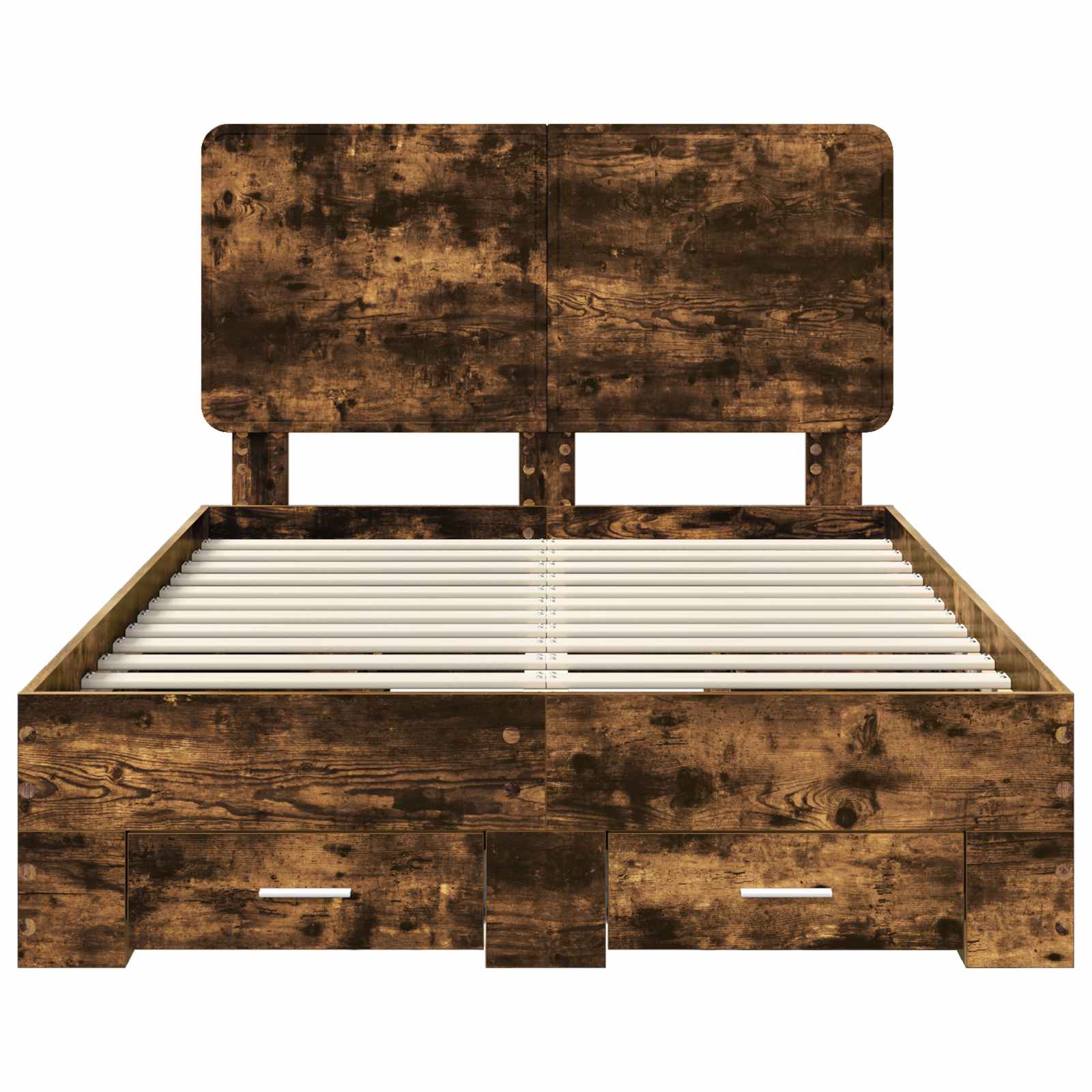 Struttura del letto Rovere fumé 120 x 200 cm Legno multistrato | homemem39