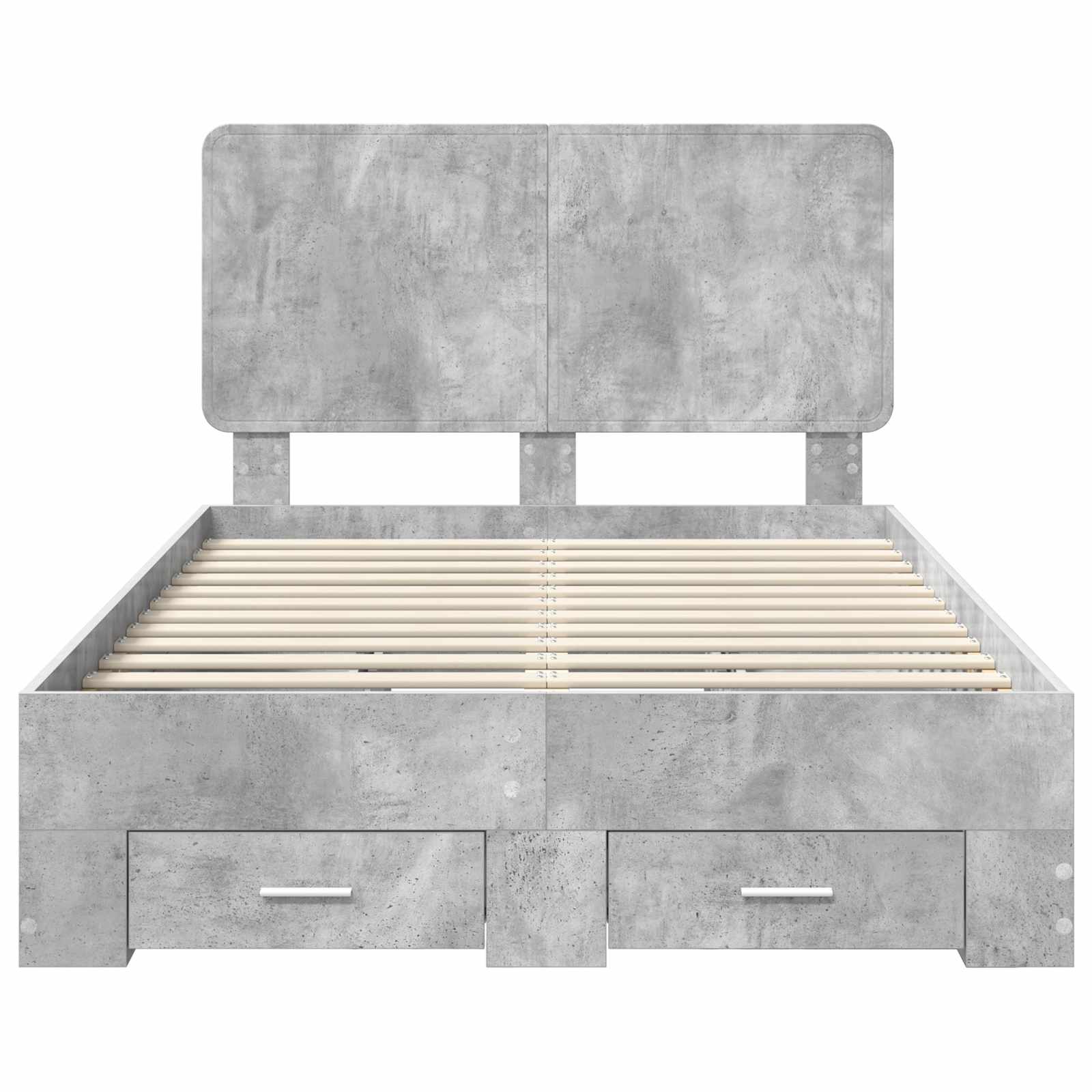 Struttura del letto con testiera Grigio cemento 120 x 190 cm | homemem39
