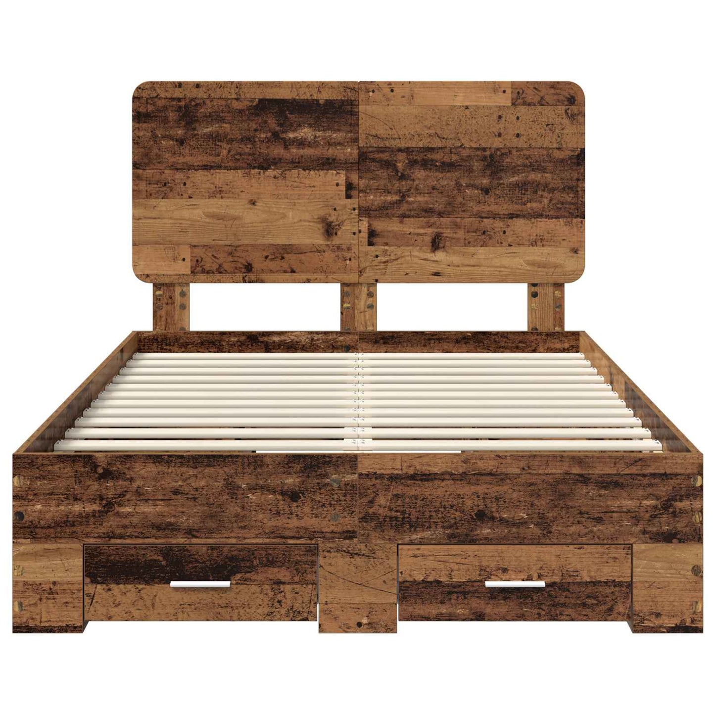 Struttura del letto con testiera Legno vecchio 120 x 190 cm | homemem39