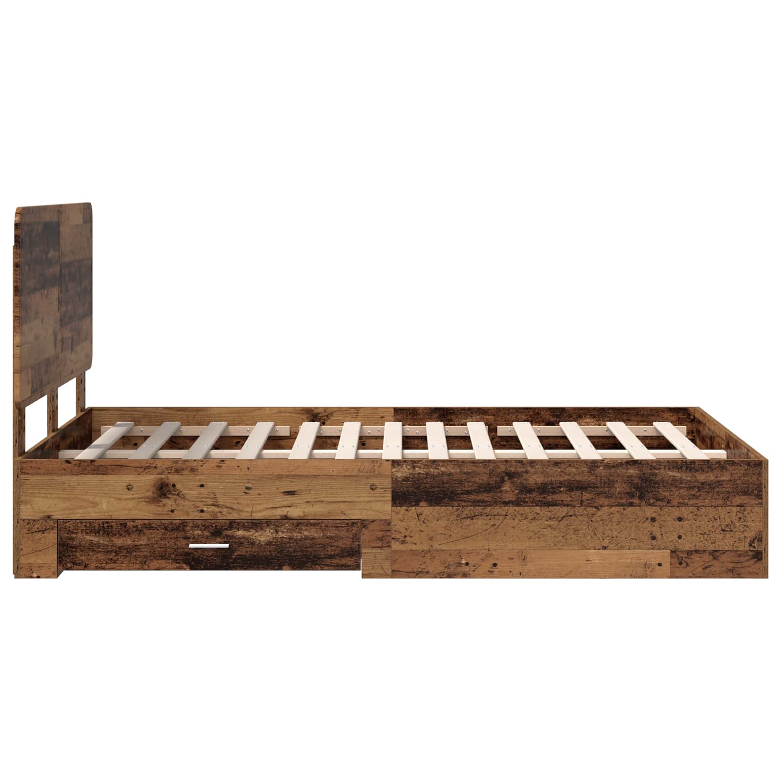 Struttura del letto con testiera Legno vecchio 120 x 190 cm | homemem39