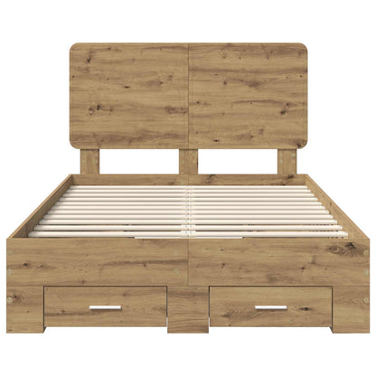 Struttura del letto Rovere artigianale 120 x 190 cm | homemem39