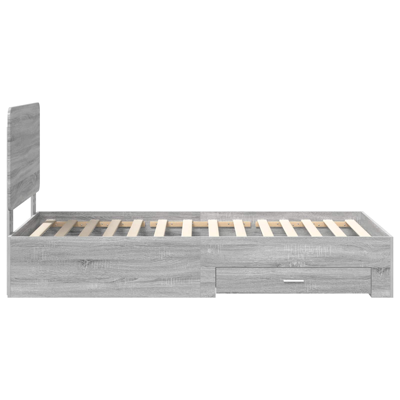 Struttura del letto Grigio Sonoma 90 x 200 cm Legno multistrato | homemem39