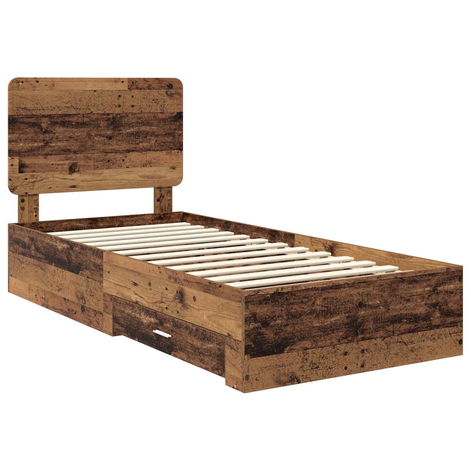Struttura del letto Legno vecchio 90 x 200 cm Legno multistrato | homemem39