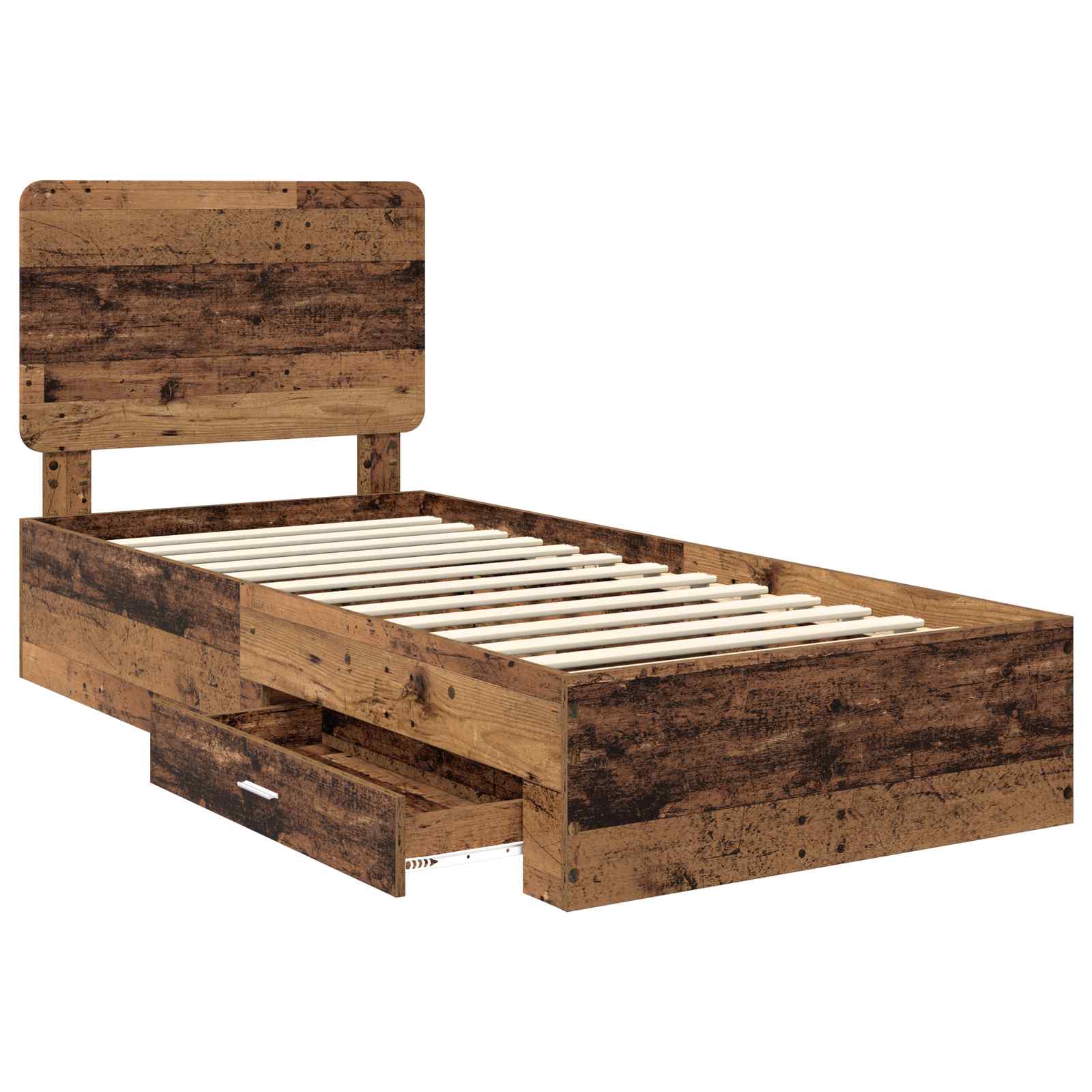Struttura del letto Legno vecchio 90 x 200 cm Legno multistrato | homemem39