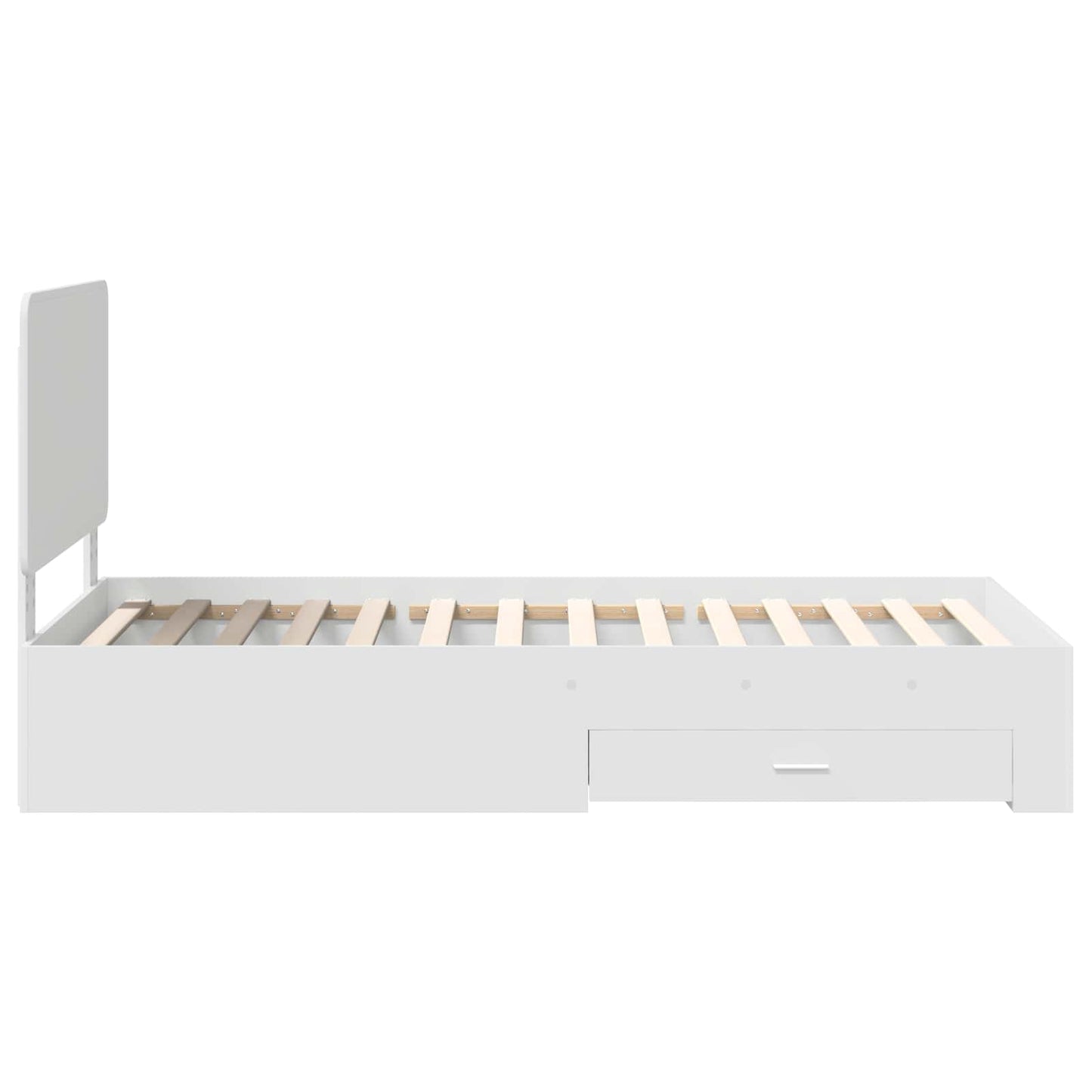 Struttura del letto Bianco 90 x 190 cm Legno multistrato | homemem39
