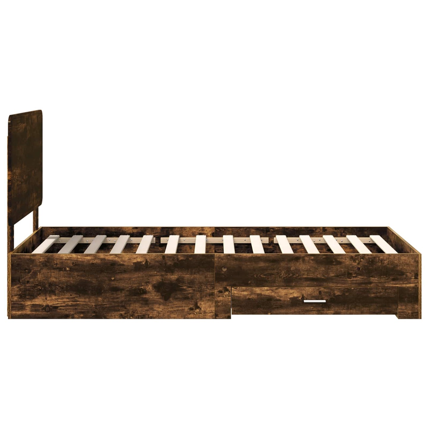 Struttura del letto Rovere fumé 90 x 190 cm Legno multistrato | homemem39