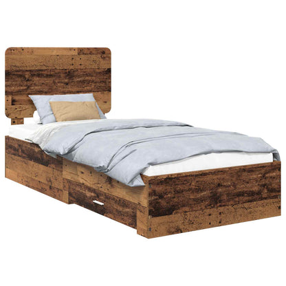 Struttura del letto Legno vecchio 90 x 190 cm Legno multistrato