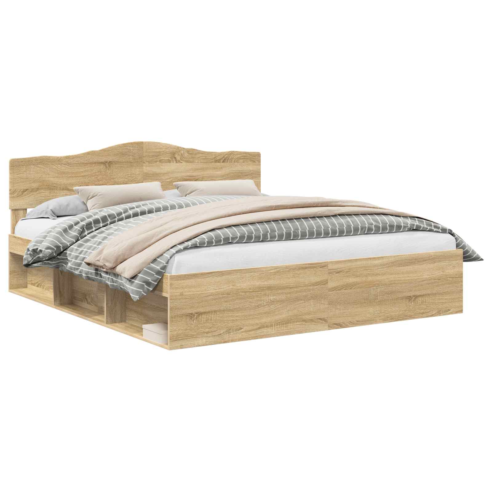Struttura del letto Sonoma 200 x 200 cm Pino massello | homemem39
