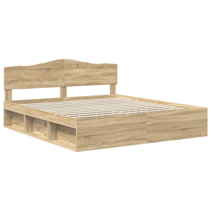 Struttura del letto Sonoma 200 x 200 cm Pino massello | homemem39