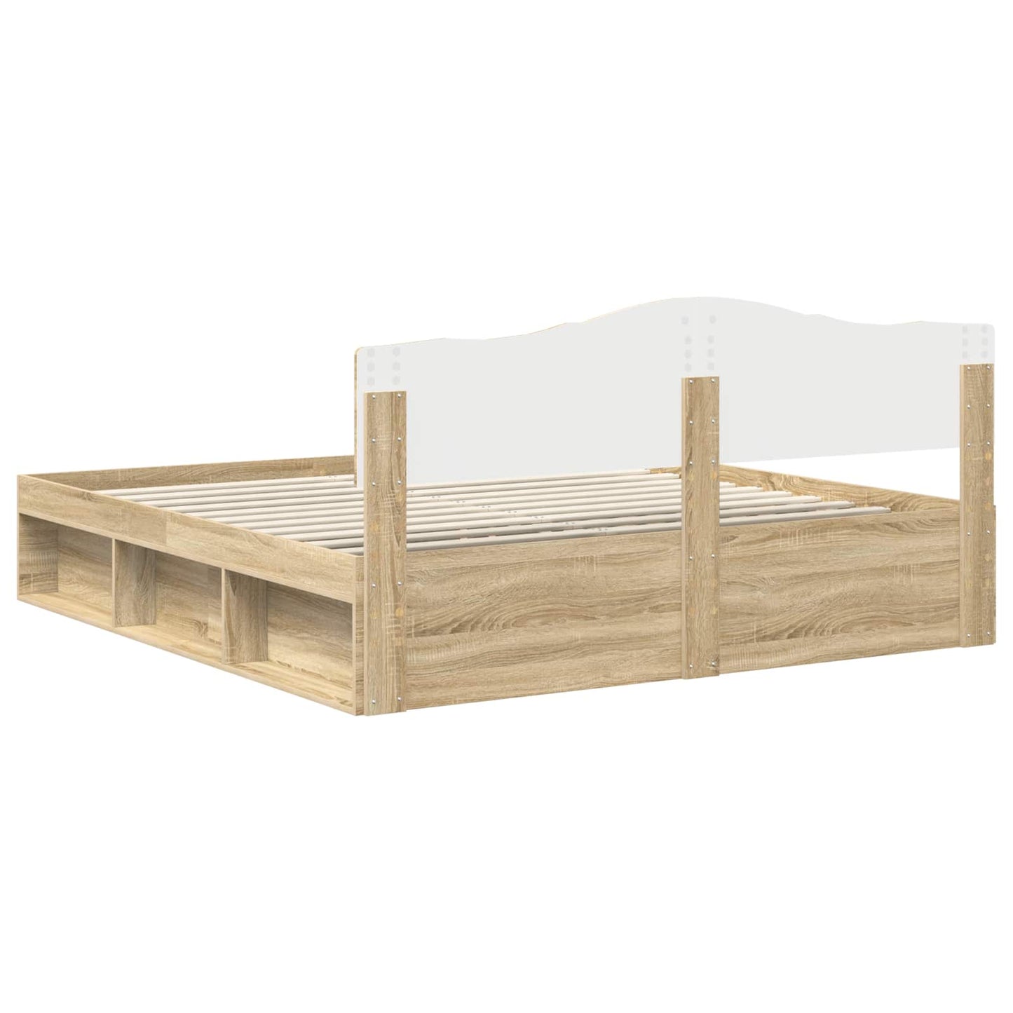 Struttura del letto Sonoma 200 x 200 cm Pino massello | homemem39