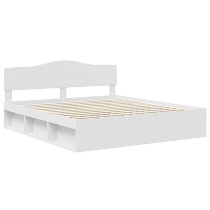 Struttura del letto Bianco 180 x 200 cm Pino massello | homemem39
