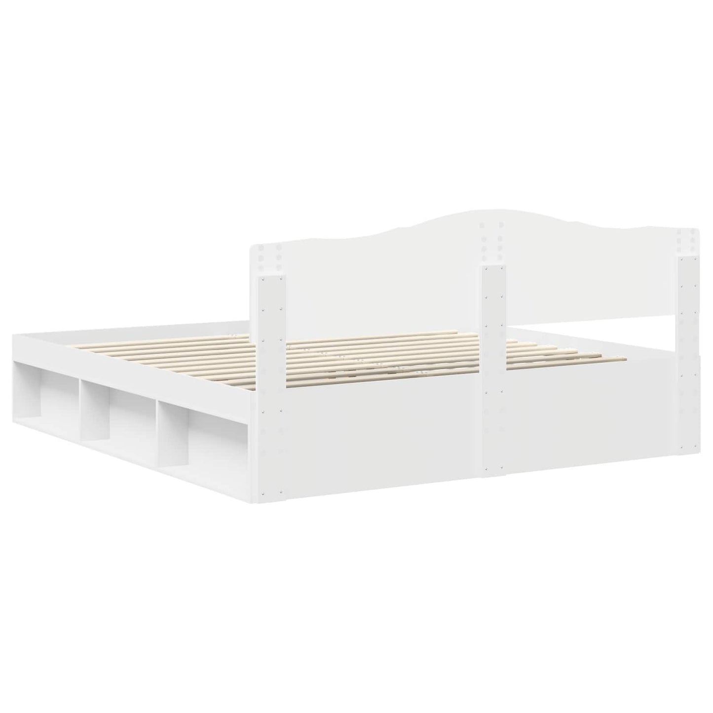 Struttura del letto Bianco 180 x 200 cm Pino massello | homemem39