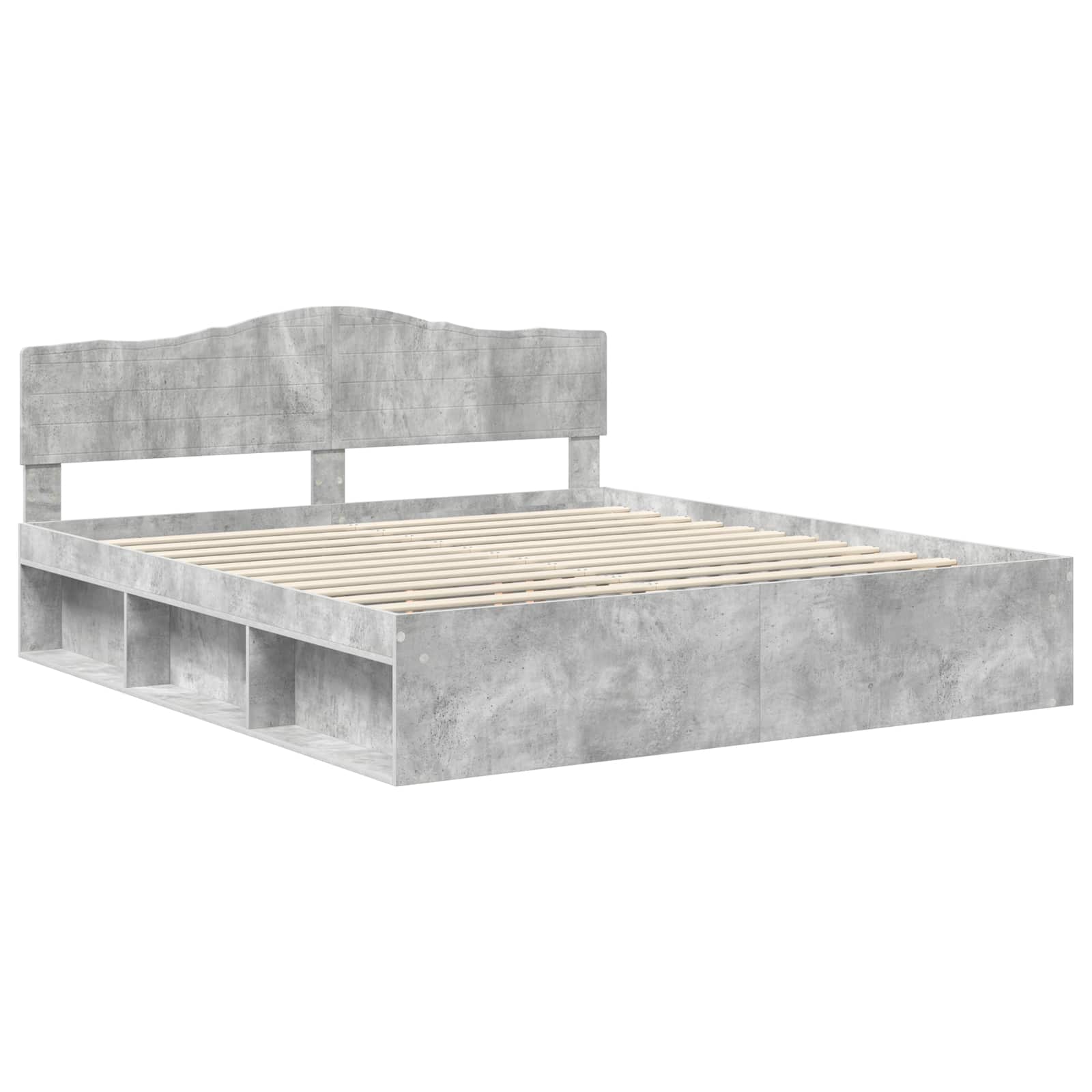 Struttura del letto Calcestruzzo 180 x 200 cm Pino massello | homemem39