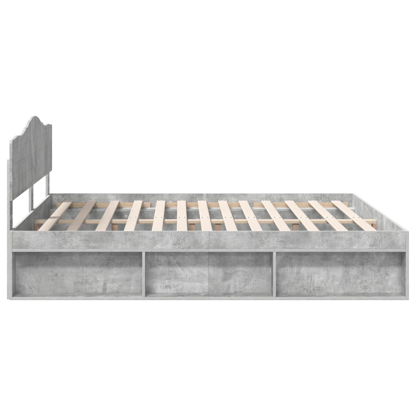 Struttura del letto Calcestruzzo 180 x 200 cm Pino massello | homemem39