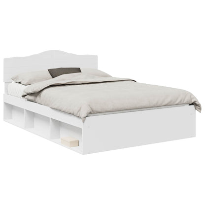 Struttura del letto Bianco 160 x 200 cm Pino massello | homemem39