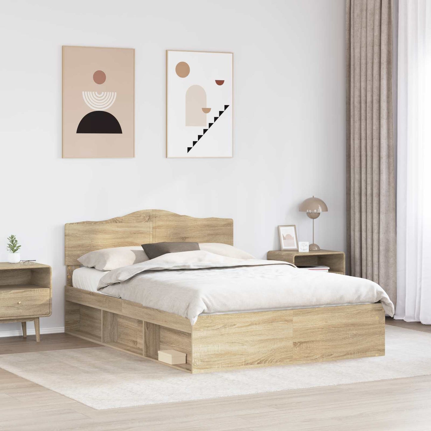 Struttura del letto Sonoma 160 x 200 cm Pino massello | homemem39