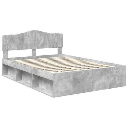 Struttura del letto Grigio Concretè 150 x 200 cm Pino massello | homemem39