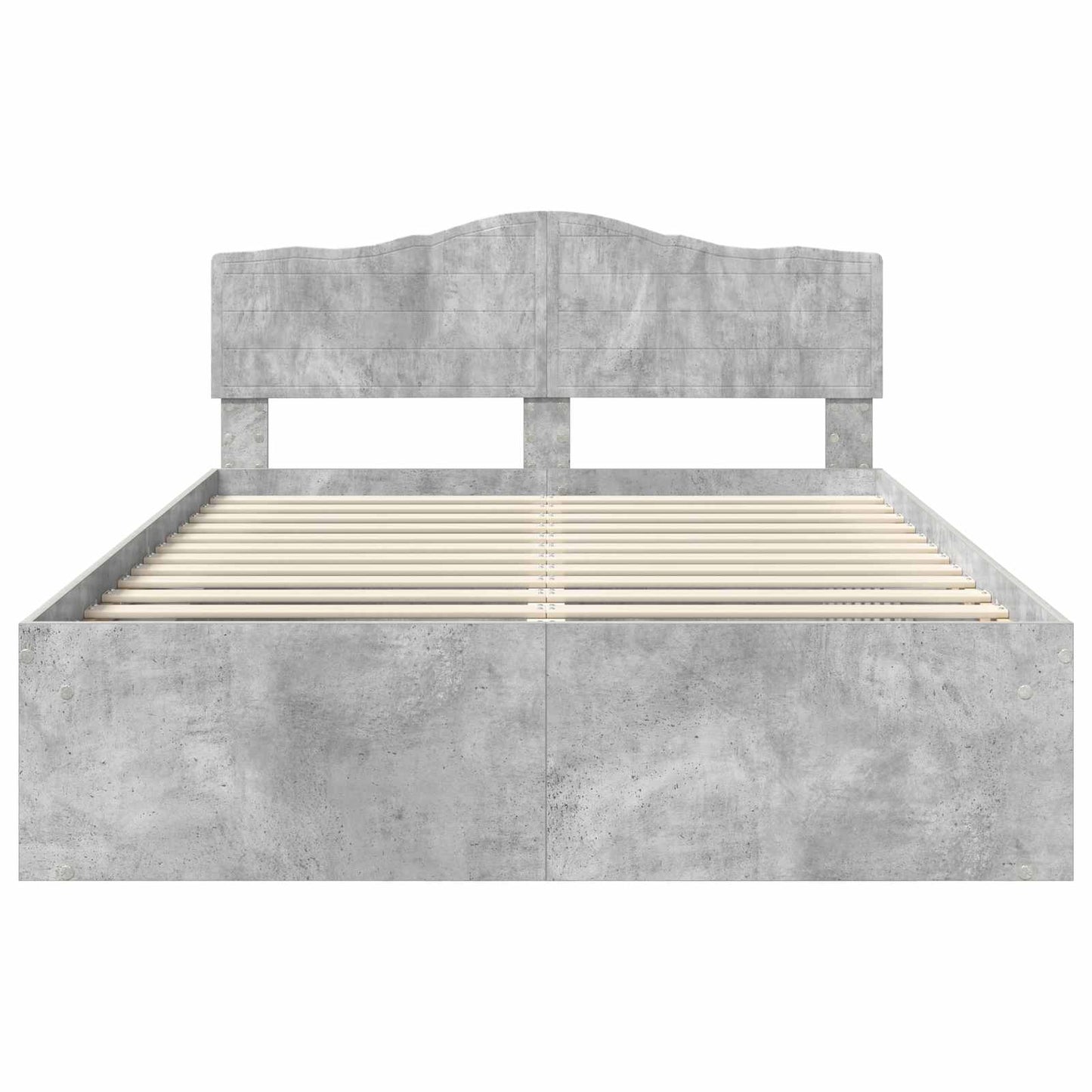 Struttura del letto Grigio Concretè 150 x 200 cm Pino massello | homemem39