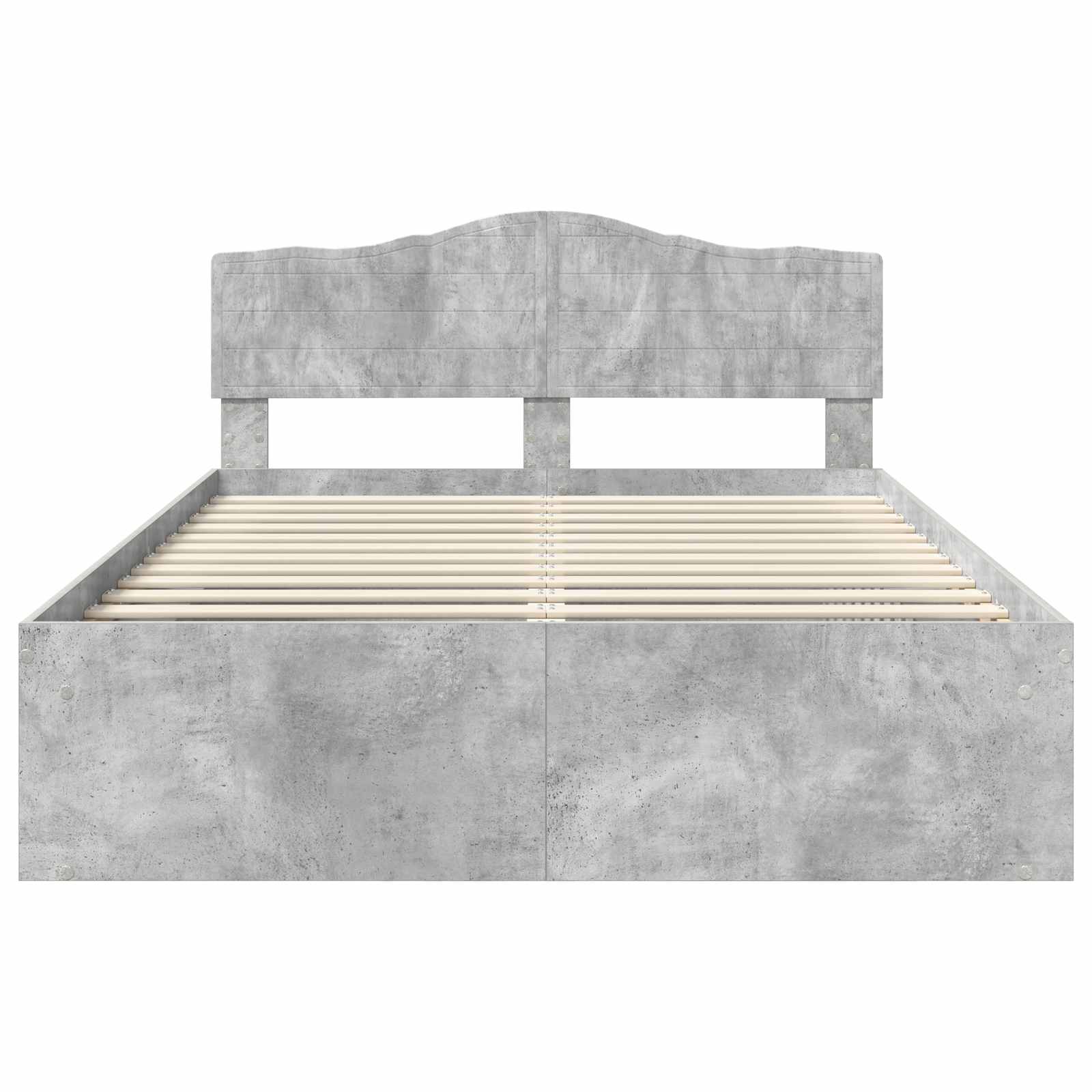 Struttura del letto Grigio Concretè 150 x 200 cm Pino massello | homemem39