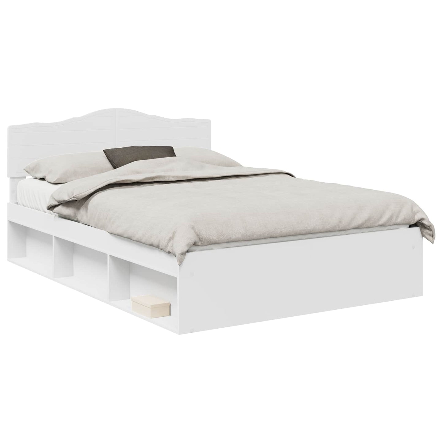 Struttura del letto Bianco 140 x 200 cm Pino massello | homemem39