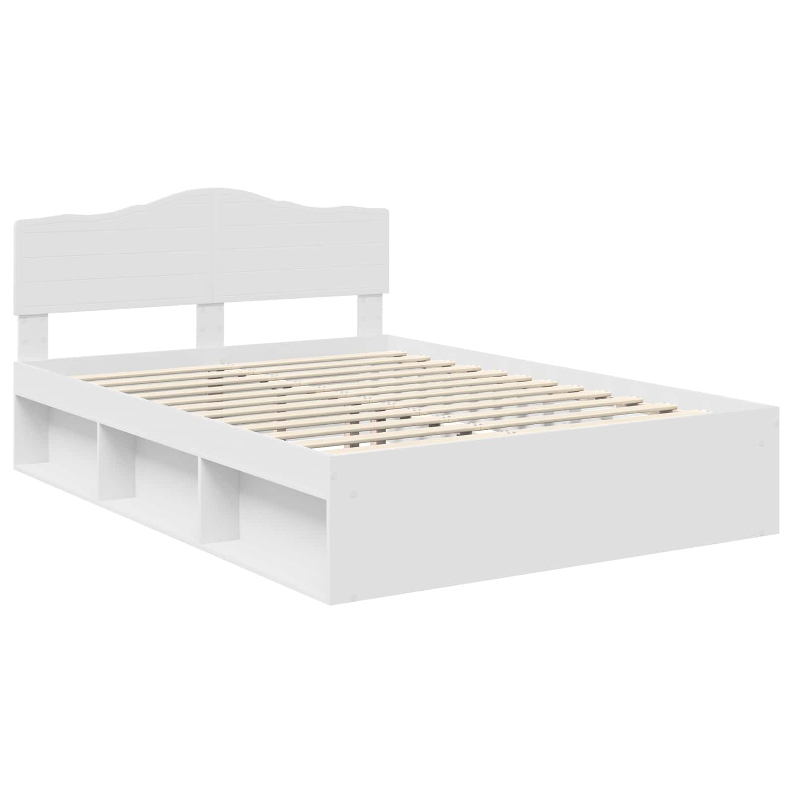Struttura del letto Bianco 140 x 200 cm Pino massello | homemem39