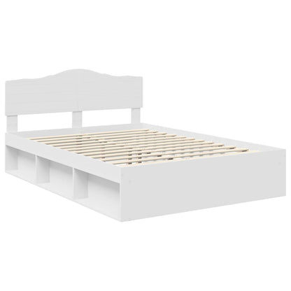 Struttura del letto Bianco 140 x 200 cm Pino massello | homemem39