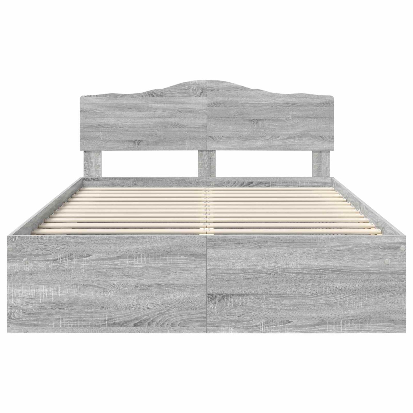 Struttura del letto Grigio Sonoma 140 x 200 cm Pino massello | homemem39