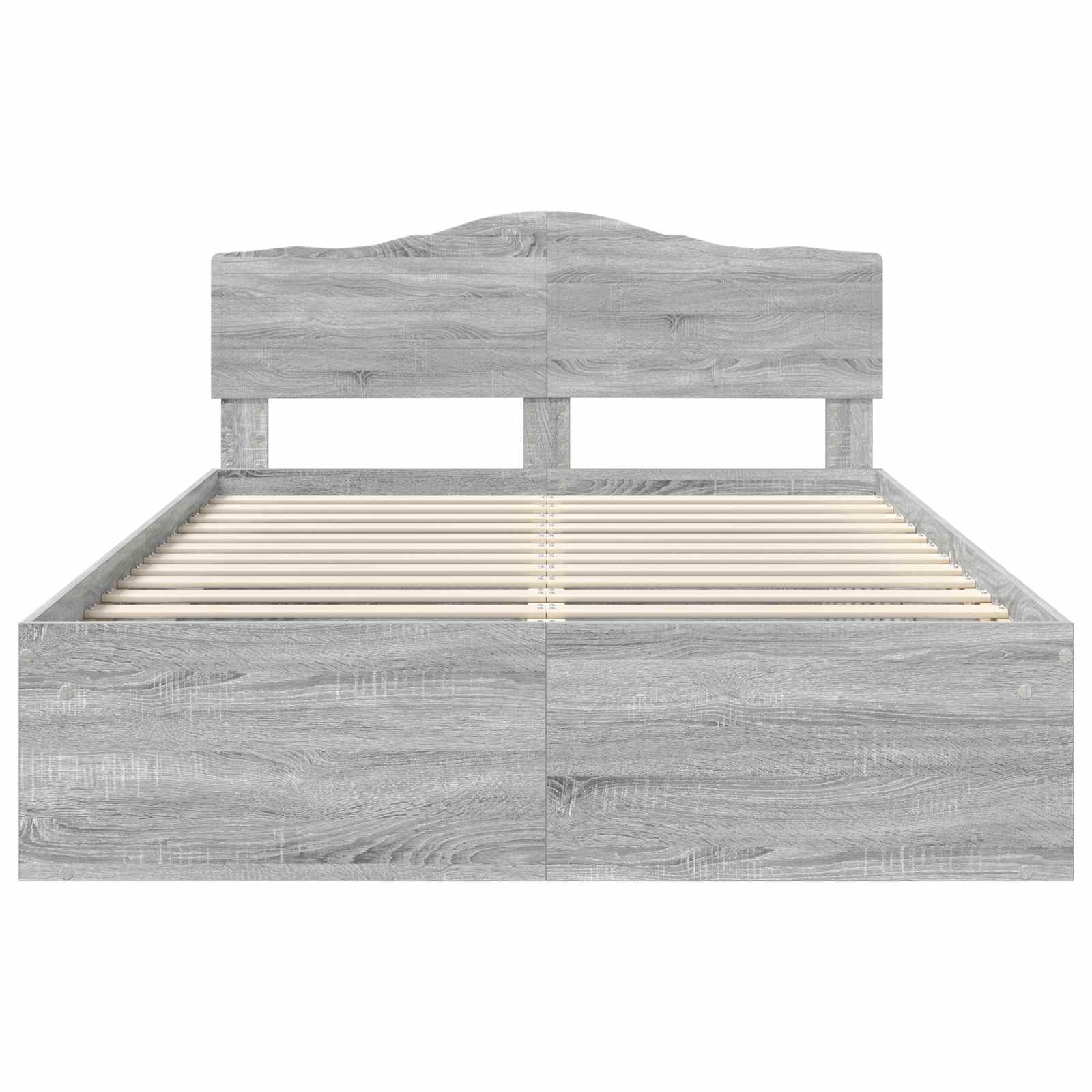Struttura del letto Grigio Sonoma 140 x 200 cm Pino massello | homemem39