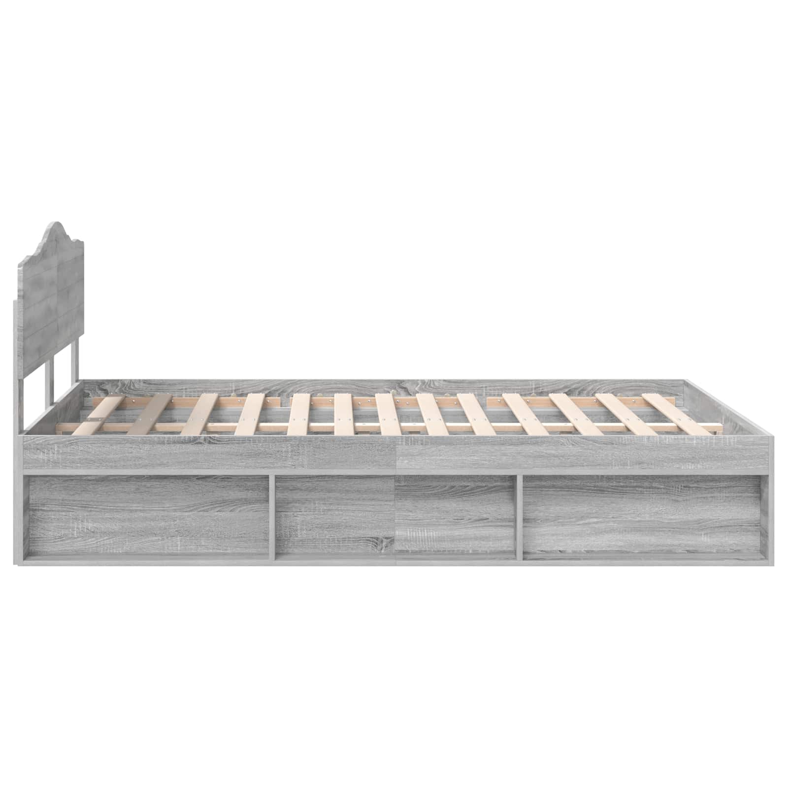Struttura del letto Grigio Sonoma 140 x 200 cm Pino massello | homemem39