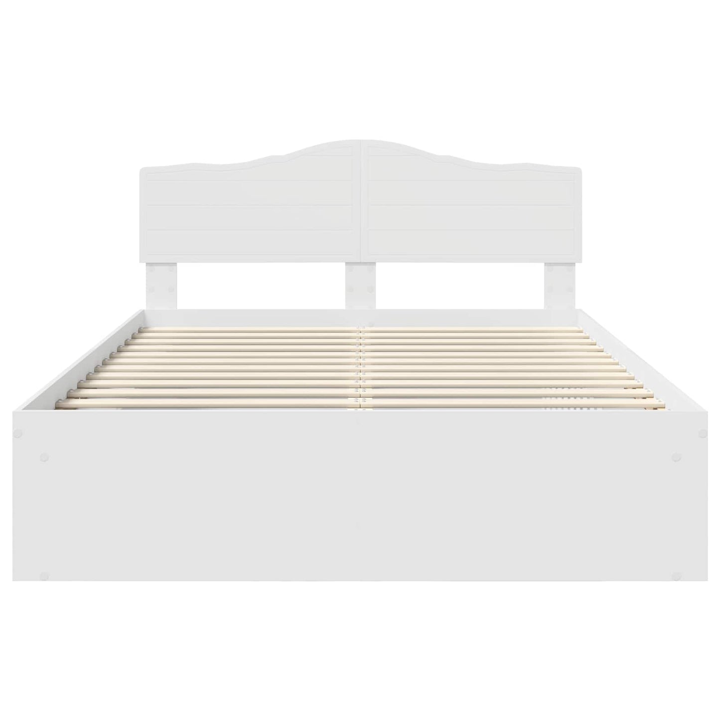 Struttura del letto Bianco 140 x 190 cm Pino massello | homemem39