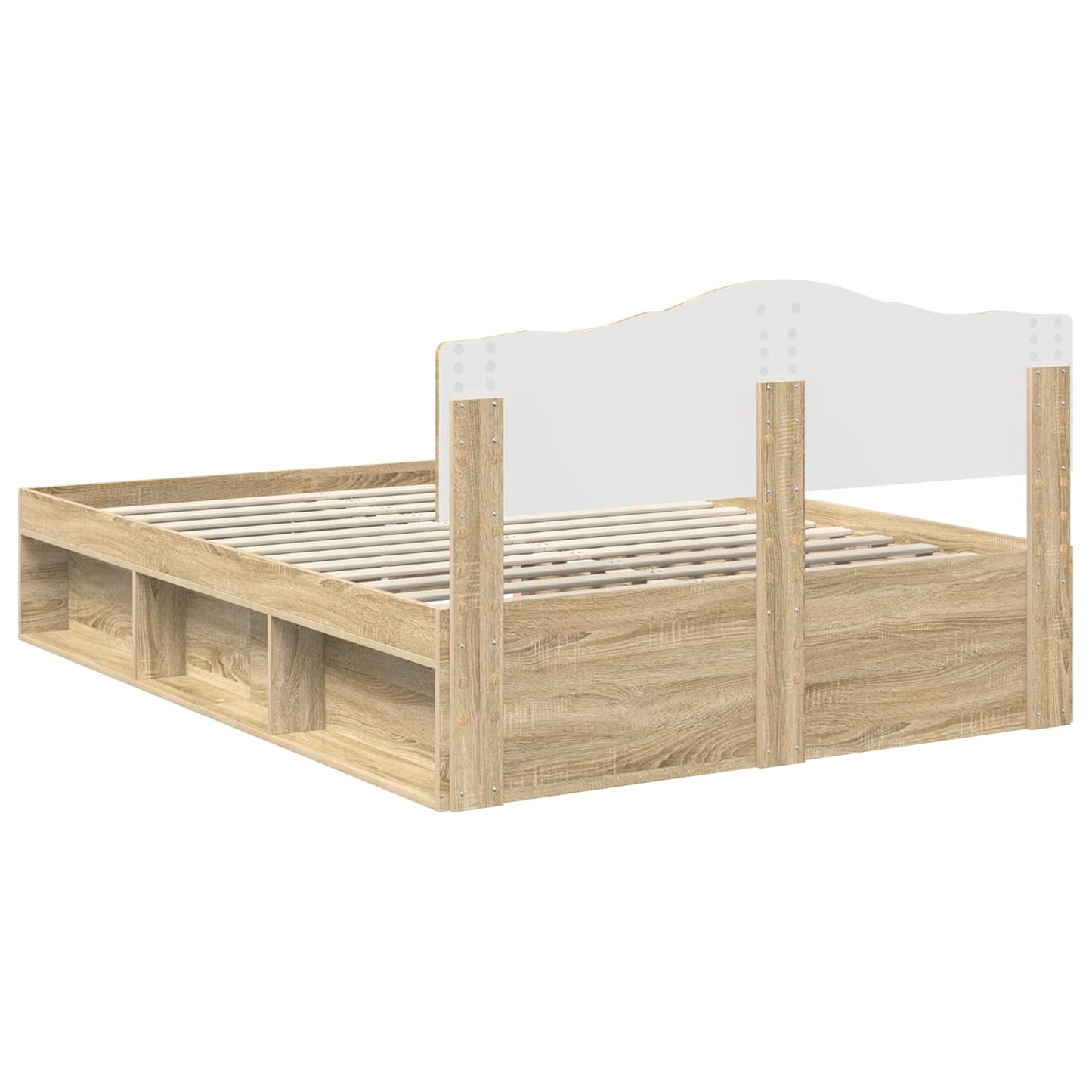Struttura del letto Sonoma 140 x 190 cm Pino massello | homemem39