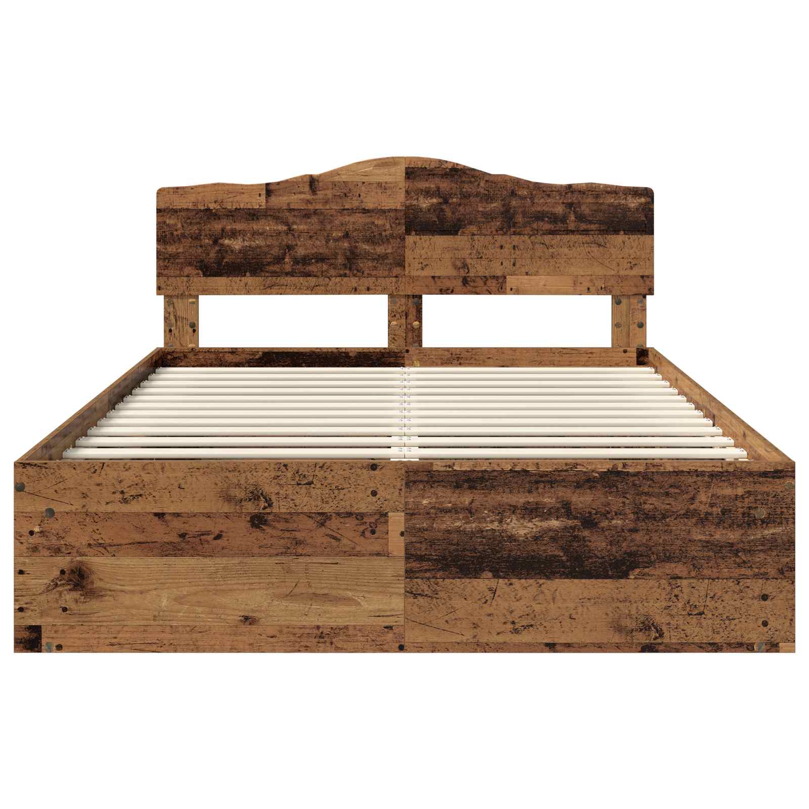 Struttura del letto Legno vecchio 140 x 190 cm Pino massello | homemem39