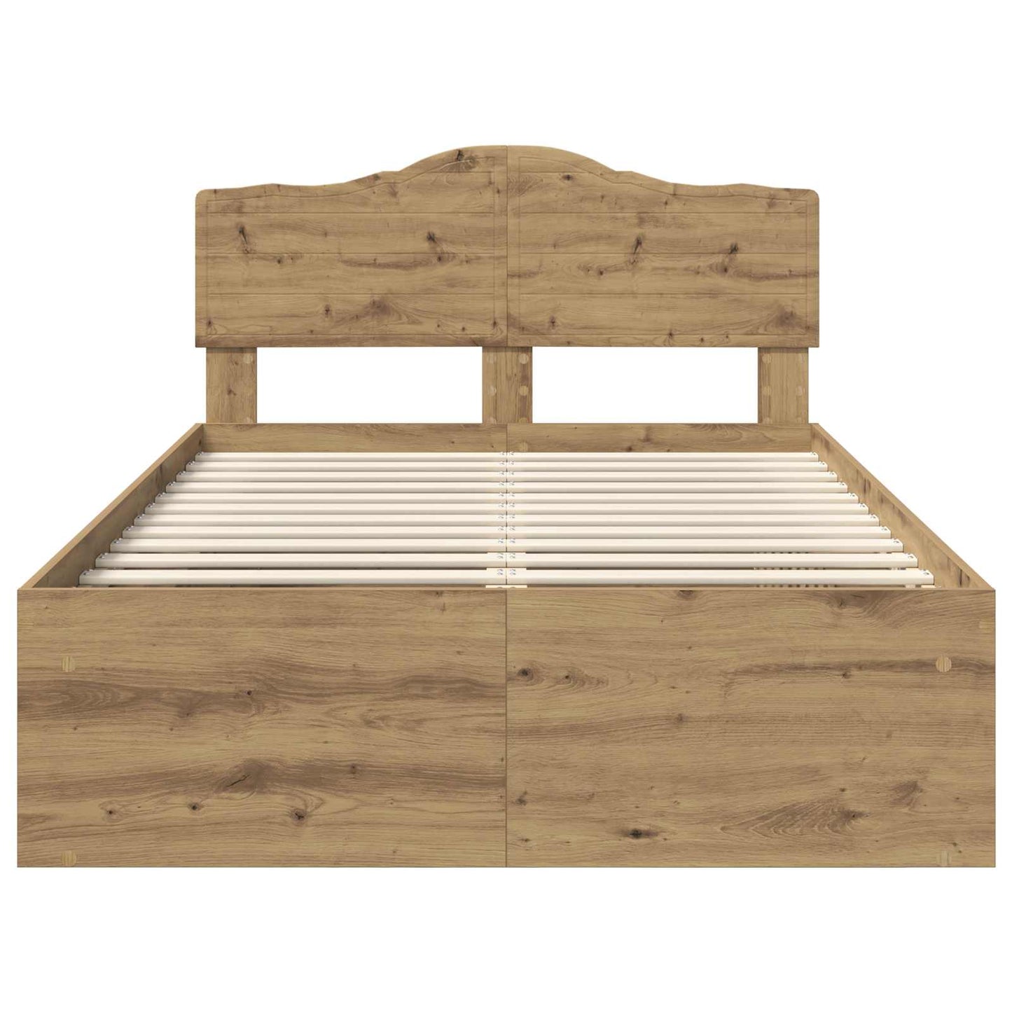 Struttura del letto Rovere Artigianale 135 x 190 cm | homemem39